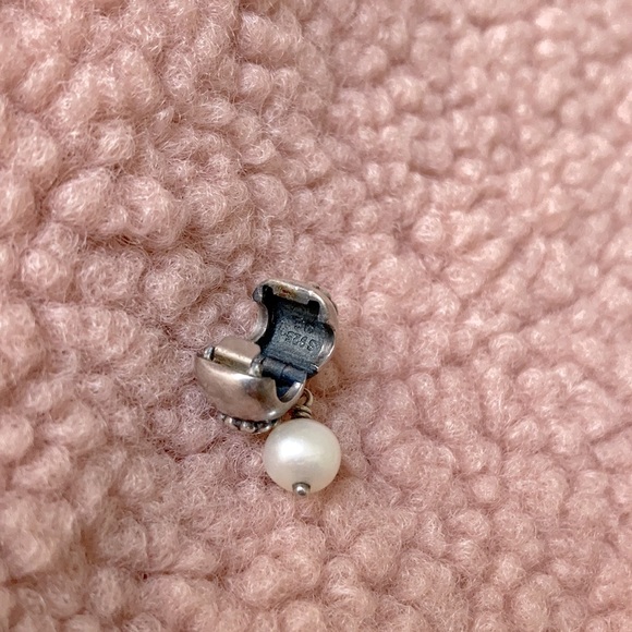Pandora clip charm with pearl and zirconia - Picture 4 of 4